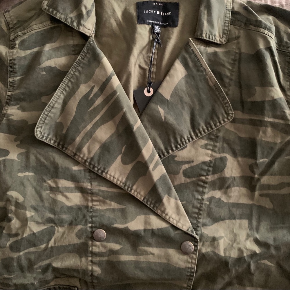 NWT Lucky Brand Utility Camo Jacket Sz Small - Picture 5 of 7